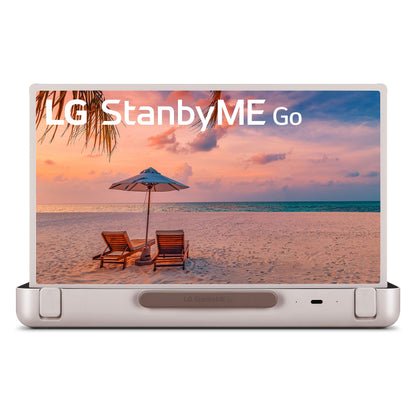 LG 27-in StanbyMe Go 1080p Portable Touchscreen Computer Monitor 27ART10AKPL, Calming Beige