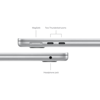 (CTO) Apple MacBook Air 13-in M3 8C CPU - 10C GPU, 24GB, 256GB, Silver, 30W - (Spring 2024) - Z1B800177