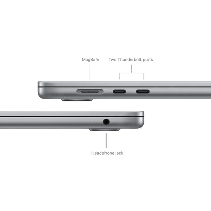(CTO) Apple MacBook Air 15-in M3 8C CPU - 10C GPU, 16GB, 256GB, Space Gray, 35W Dual - (Spring 2024) - Z1BP0006M