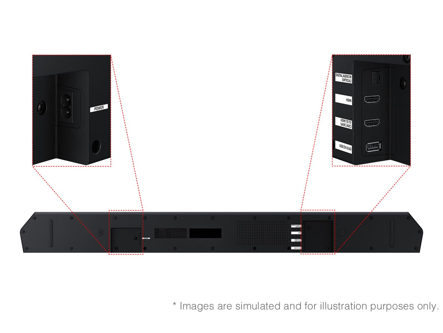 Samsung HW-Q600F 3.1.2 Channel Soundbar, 380W Dolby ATMOS 5.1ch (2025)