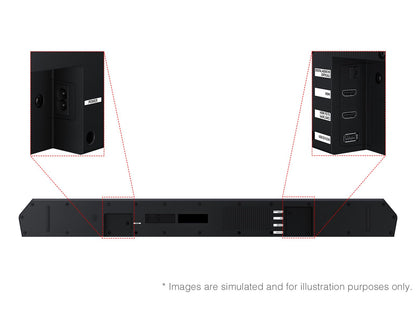 Samsung HW-Q600F 3.1.2 Channel Soundbar, 380W Dolby ATMOS 5.1ch (2025)