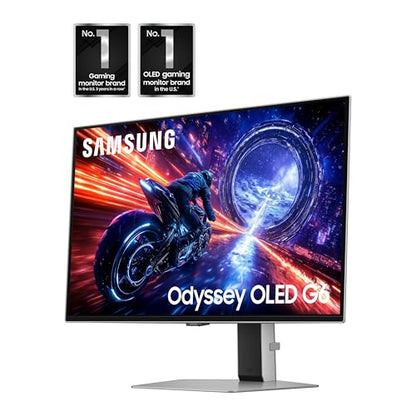 Samsung 27-Inch Odyssey OLED G6 G60SF QHD Gaming Monitor G-Sync Compatible - 3 Yr Warranty -  LS27FG602SNXZA - 2025