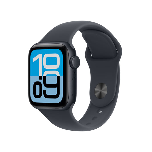 (Open Box) Apple Watch SE 3 GPS 40mm Midnight Aluminum Case with Midnight Sport Band - M/L - MEHC4LW/A - (Fall 2025)