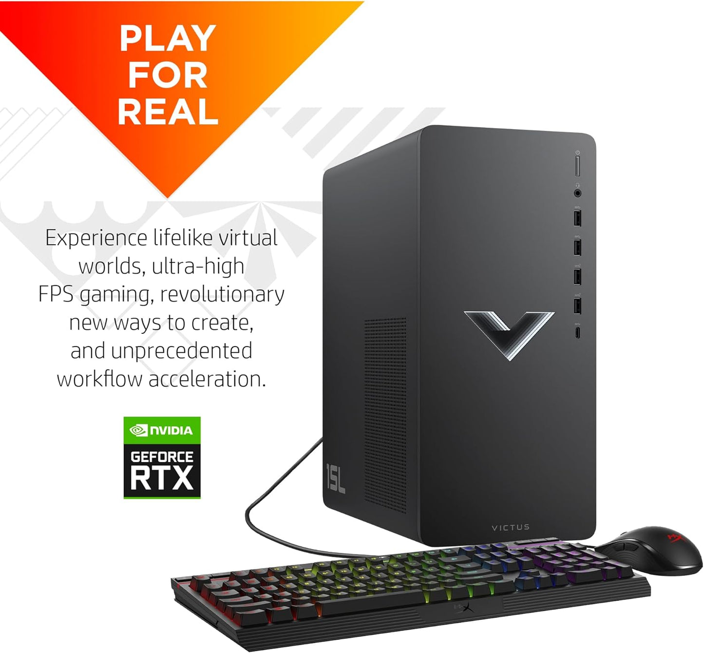 Victus by HP 15L Gaming Desktop Computer - TG02-1050H i7-13700F 16GB 512GB SSD RTX 4060 8GB Windows 11