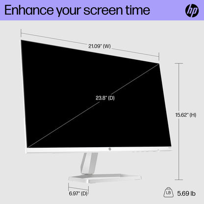 (Open Box) HP Series 5 24-in FHD Computer Monitor, Full HD, IPS Panel, 1500:1 Contrast, 300 nits, Eye Ease with Eyesafe Certification, 524sa