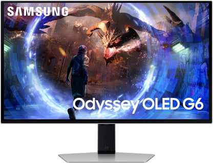 Samsung 27-in Odyssey G6 (G60SD) OLED Gaming Monitor with QHD 360Hz 0.03ms, Anti-Glare, LS27DG602SNXZA (2024)