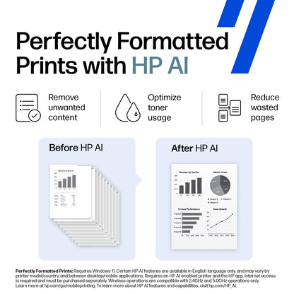 HP LaserJet M110w Wireless Black & White Printer, Mobile Printing - 7MD66F#BGJ