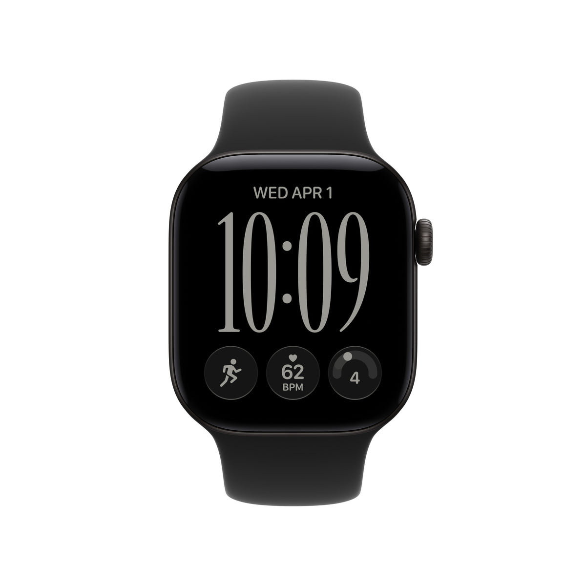 Apple Watch Series 12 GPS 42mm Black Aluminum Case with Black Sport Band - S/M - MJEA4LS/A (2026)