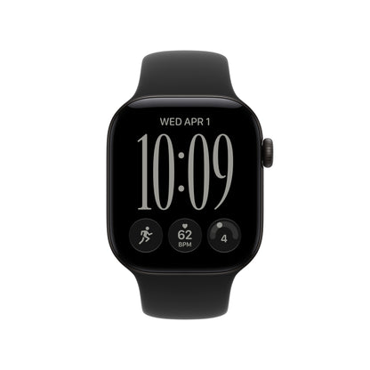 Apple Watch Series 12 GPS 42mm Black Aluminum Case with Black Sport Band - S/M - MJEA4LS/A (2026)