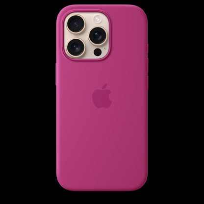 Apple iPhone 16 Pro Silicone Case with MagSafe - Fuchsia - MYYN3ZM/A (2024)