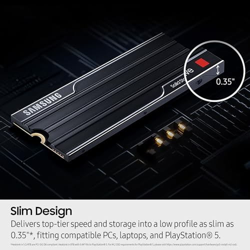 Samsung 4TB 9100 Pro with Heatsink Internal SSD Drive, PCIe 5.0 x4, NVMe 2.0 - MZ-VAP4T0CW