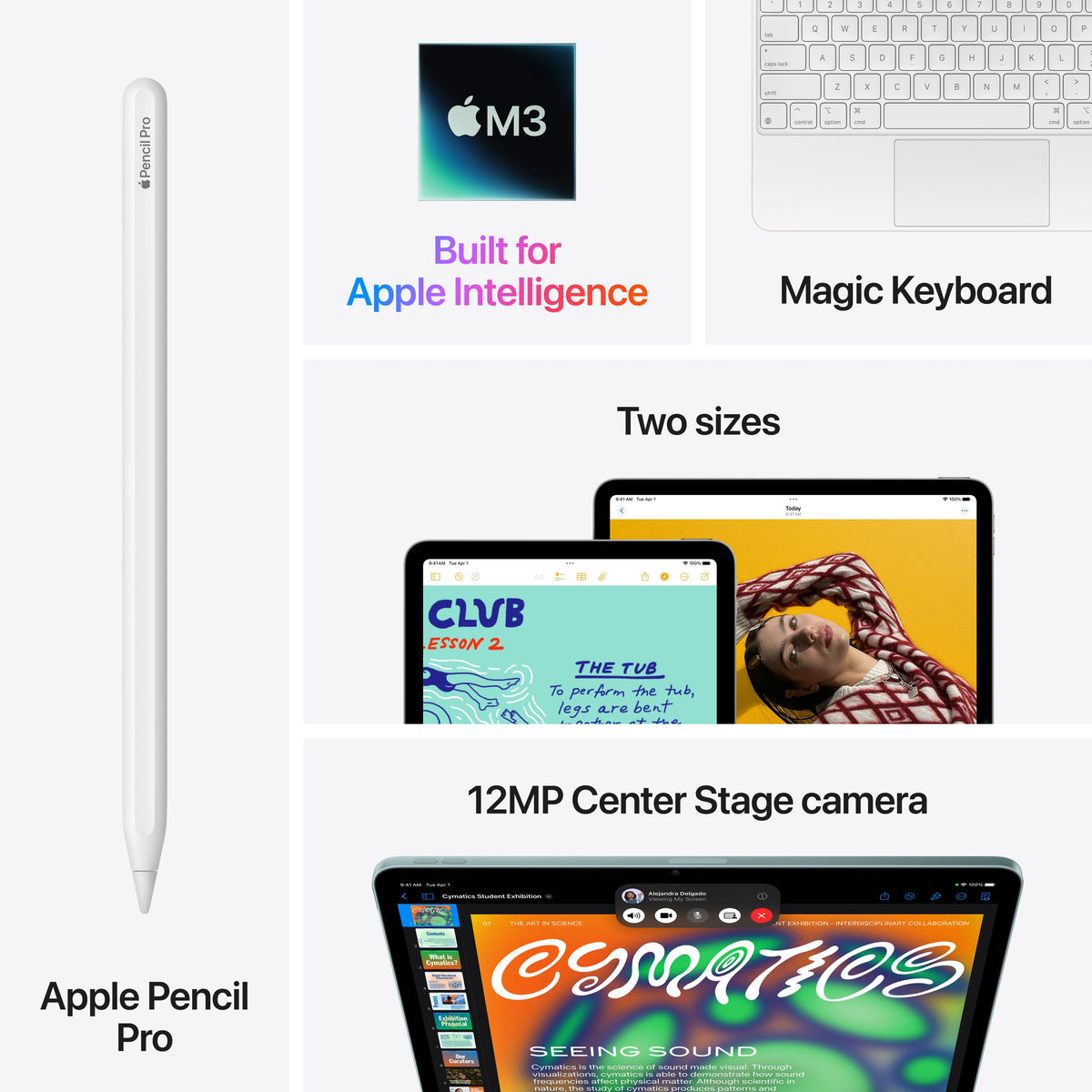 (Open Box) Apple 11-inch iPad Air (M3) - Wi-Fi + Cellular 1TB - Blue - MCG94LL/A - (7th Gen)