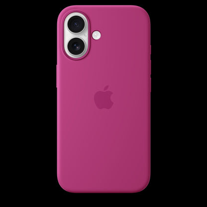 Apple iPhone 16 Silicone Case with MagSafe - Fuchsia - MYY53ZM/A (2024)