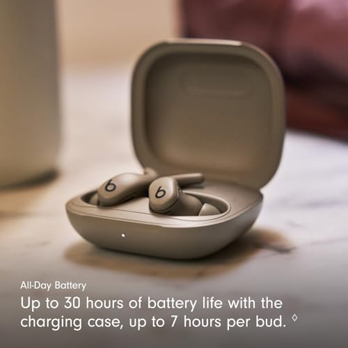 (Open Box) Beats Powerbeats Fit - Wireless Noise-Cancelling Workout Earbuds with Ultimate Secure Fit - Gravel Gray