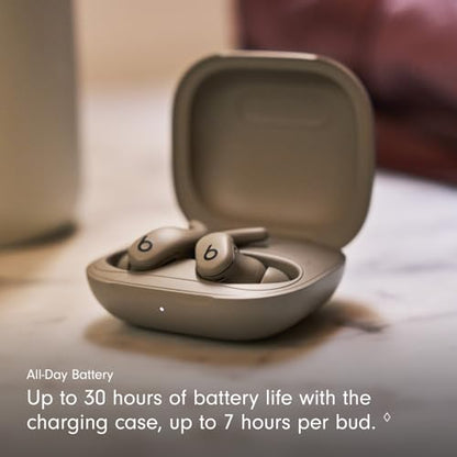 (Open Box) Beats Powerbeats Fit - Wireless Noise-Cancelling Workout Earbuds with Ultimate Secure Fit - Gravel Gray