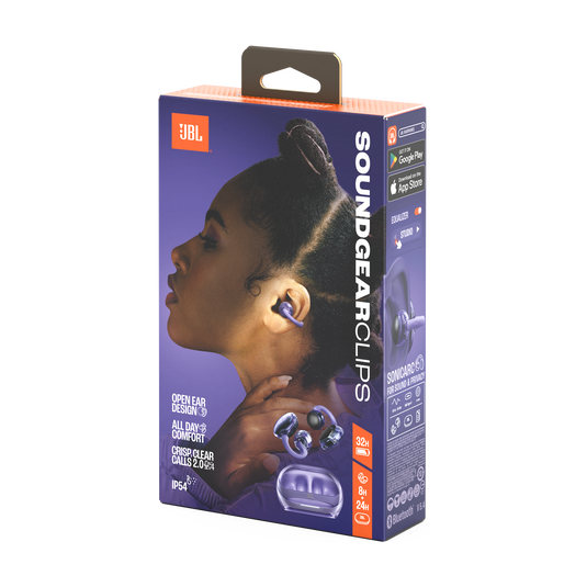 JBL Soundgear Clips Bluetooth Earbuds - Purple