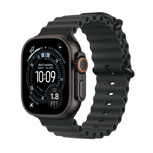Apple Watch Ultra 3 GPS + Cellular 49mm Black Titanium Case with Black Ocean Band - MF0J4LW/A - (Fall 2025)
