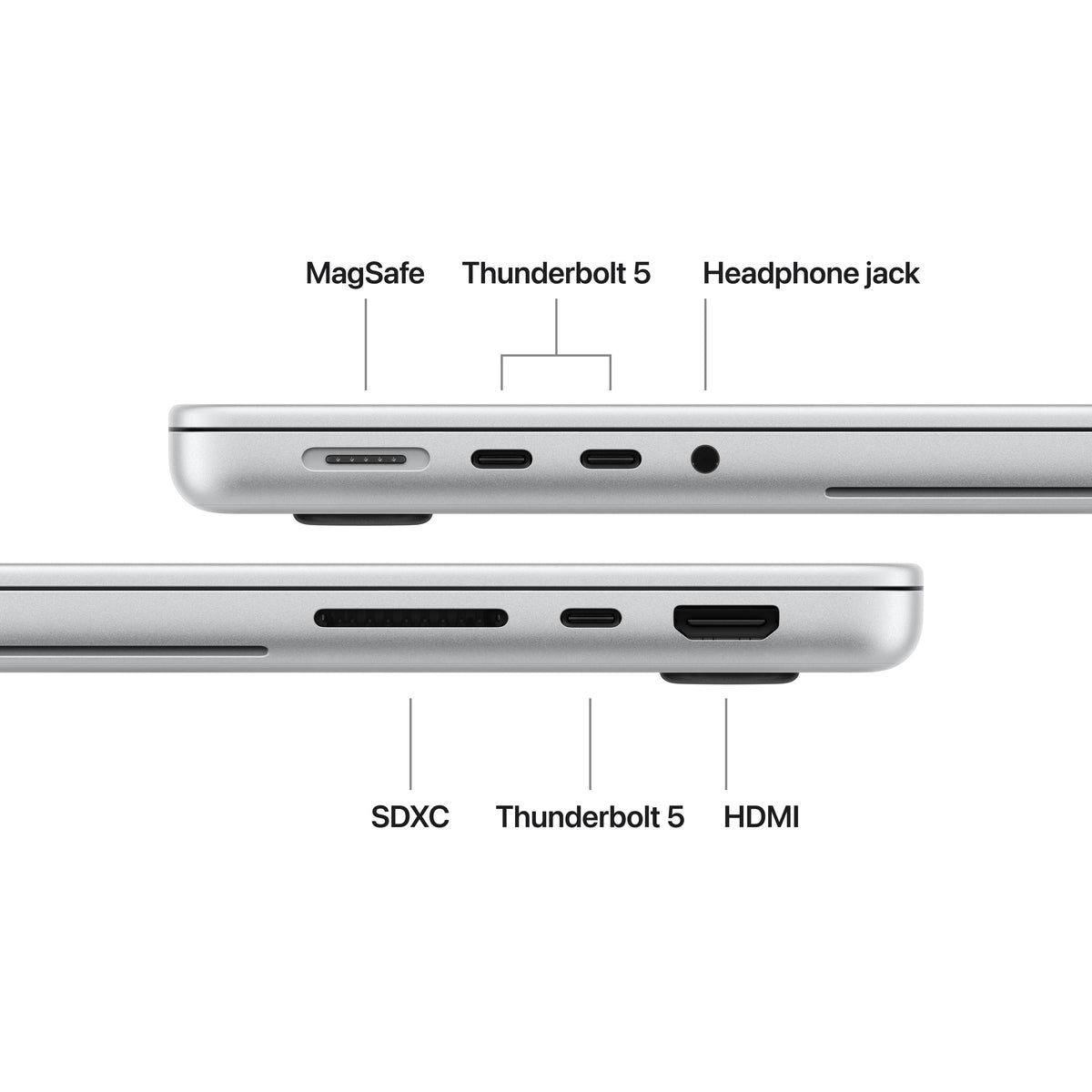 Apple 14-inch MacBook Pro with PROLED XDR Display: Apple M5 Max chip with 18-core CPU and 32-core GPU, 2TB SSD - Silver - MJ2J4LL/A