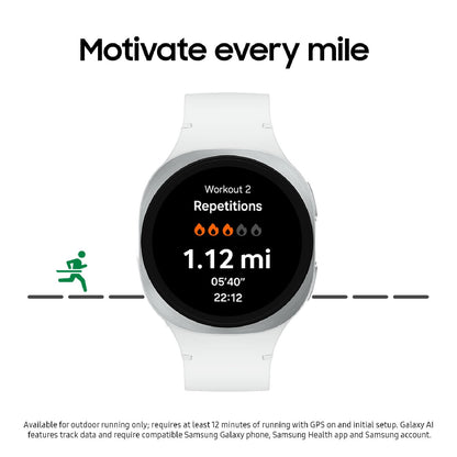 Samsung Galaxy Watch8 Cellular LTE Aluminum Smartwatch 40mm BT - White - (2025, SM-L325UZSAXAA)