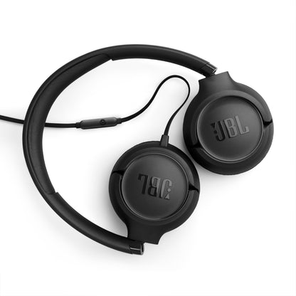 JBL Tune 530 3.5mm Wired on ear Headphones - Black