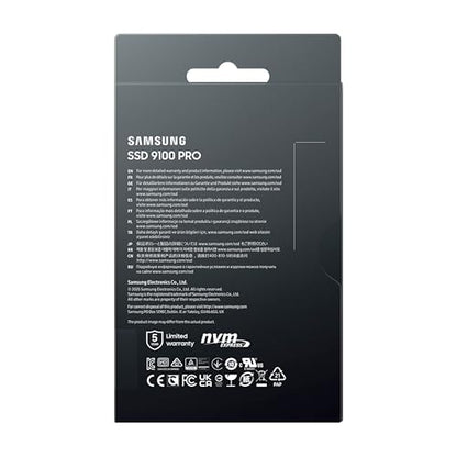 Samsung 8TB 9100 Pro Internal SSD Drive, PCIe 5.0 x4, NVMe 2.0 - MZ-VAP8T0B/AM