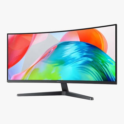 Samsung 34-in Computer Monitor - WQHD, Curved, 120Hz, 1HDMI, 1DP, Simple Stand - LS34H550GANXZA (2026)