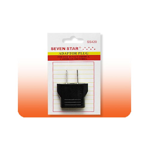 Seven Star Flat Pin U.S. Adapter Plug