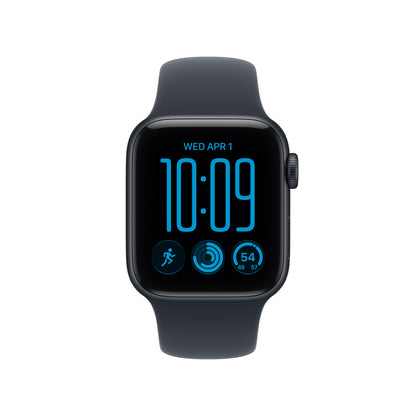 Apple Watch SE 3 GPS 40mm Midnight Aluminum Case with Navy Blue Sport Band - S/M - MJKY4LW/A (2026)