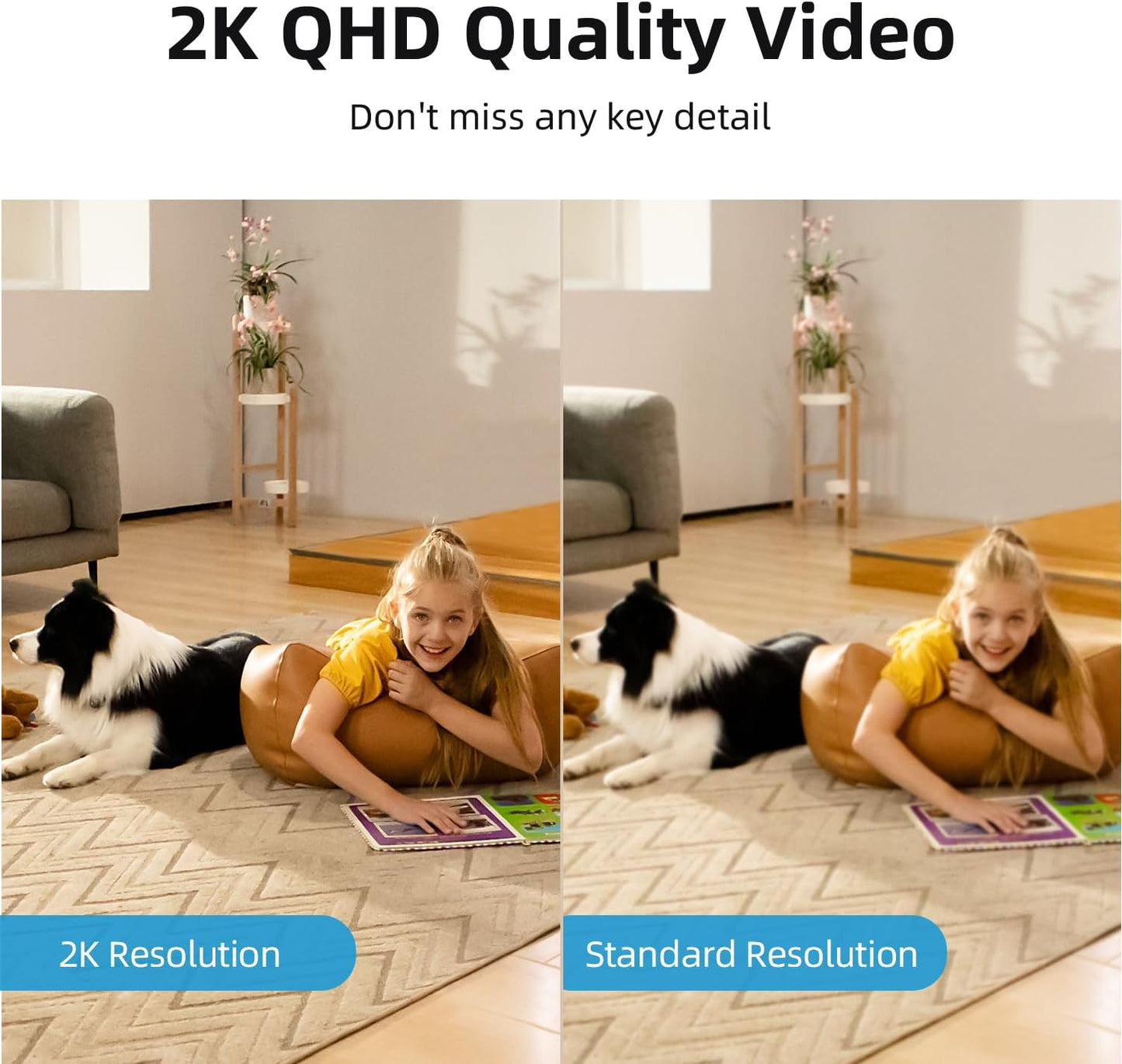 AOSU 2K Security Camera Indoor, Baby Monitor Pet Camera 360-Degree for Home Security,Camera with 5/2.4 GHz Wi-Fi Router, One-Touch Call, Smart Motion Tracking, IR Night Vision, Compatible with Alexa