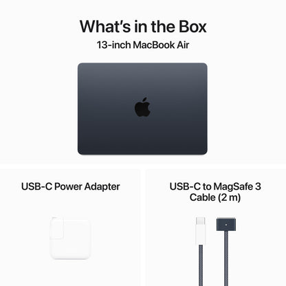 (CTO) Apple MacBook Air 13-in M3 8C CPU - 10C GPU, 8GB, 2TB, Midnight, 35W Dual - (Spring 2024) - Z1BC001JN