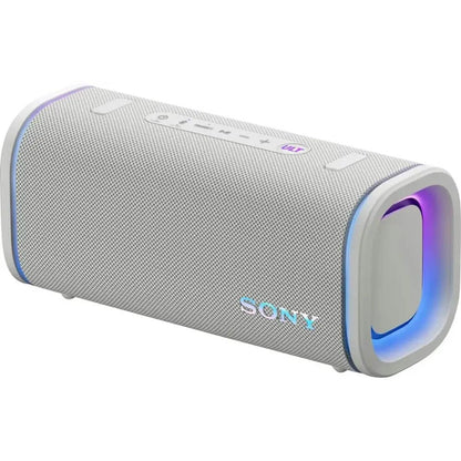 Sony ULT Field 5 Wireless Portable Bluetooth Speaker, Waterproof, 25 Hour Battery, 360° Party Light, and Shoulder Strap (SRSULT50W), Off White
