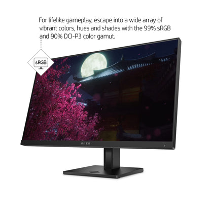 (Open Box) HP OMEN 24-in FHD 165Hz Gaming Monitor - 780D9AA#ABA