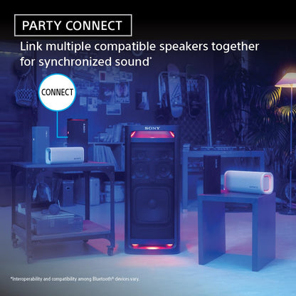 Sony ULT Field 3 Wireless Portable Bluetooth Speaker, Waterproof, 24 Hour Battery and Shoulder Strap (SRSULT30W), Off White