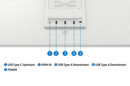 Samsung 32-in Smart Monitor M8 M80F 4K Samsung Vision AI - White - LS32FM803UNXZA