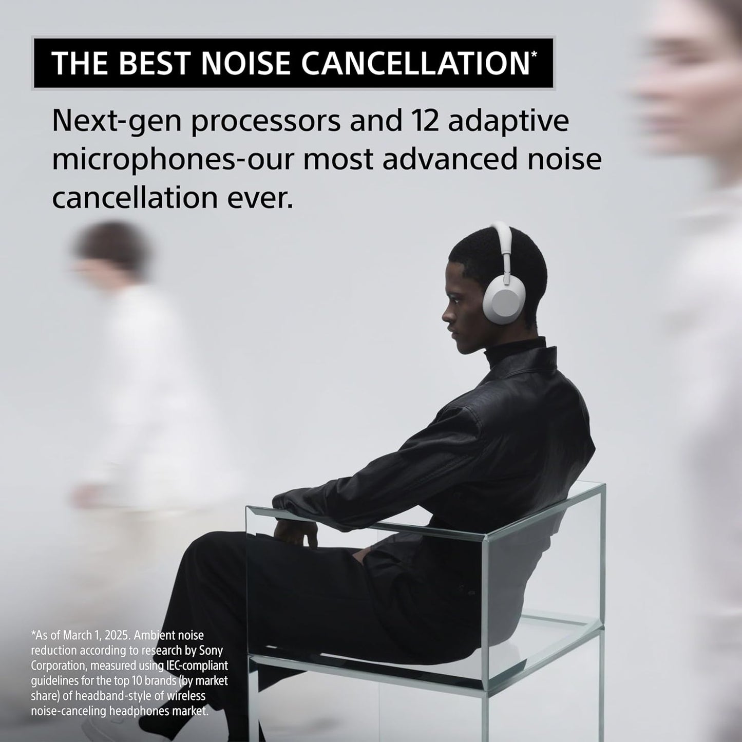 (Open Box) Sony WH-1000XM6 Wireless Noise Canceling Headphones - Silver