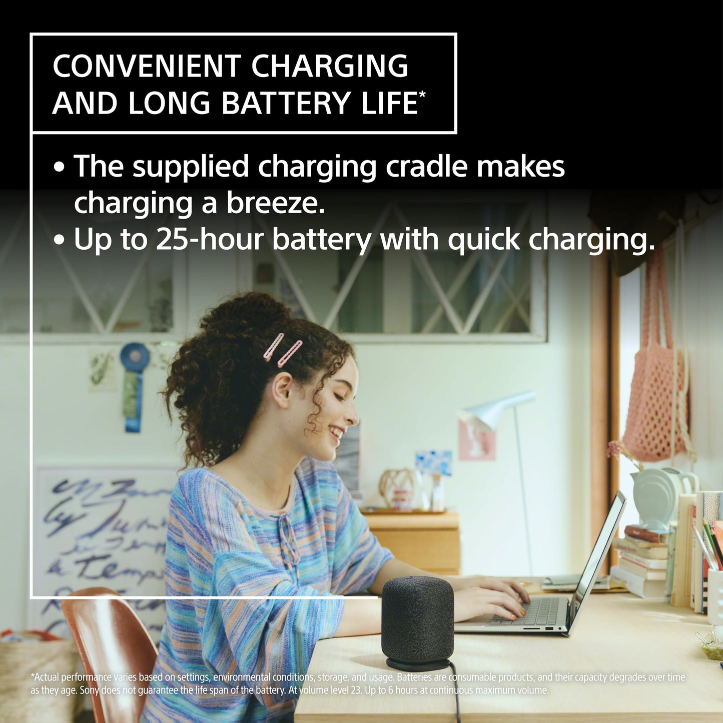 Sony LinkBuds Wireless Portable Bluetooth Speaker, Light Gray