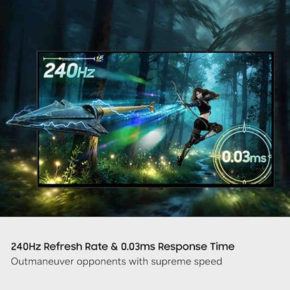 Samsung 27-in Computer Monitor - QD-OLED, UHD, 240Hz, DP 2.1, USB-C, Black Design, HAS - LS27HG802SNXZA (2026)