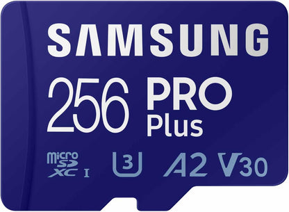 (Open Box) Samsung 256GB Pro Plus microSD Memory Card + Adapter