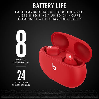 Beats Studio Buds - True Wireless Noise Cancelling Earphones – Red (2023)