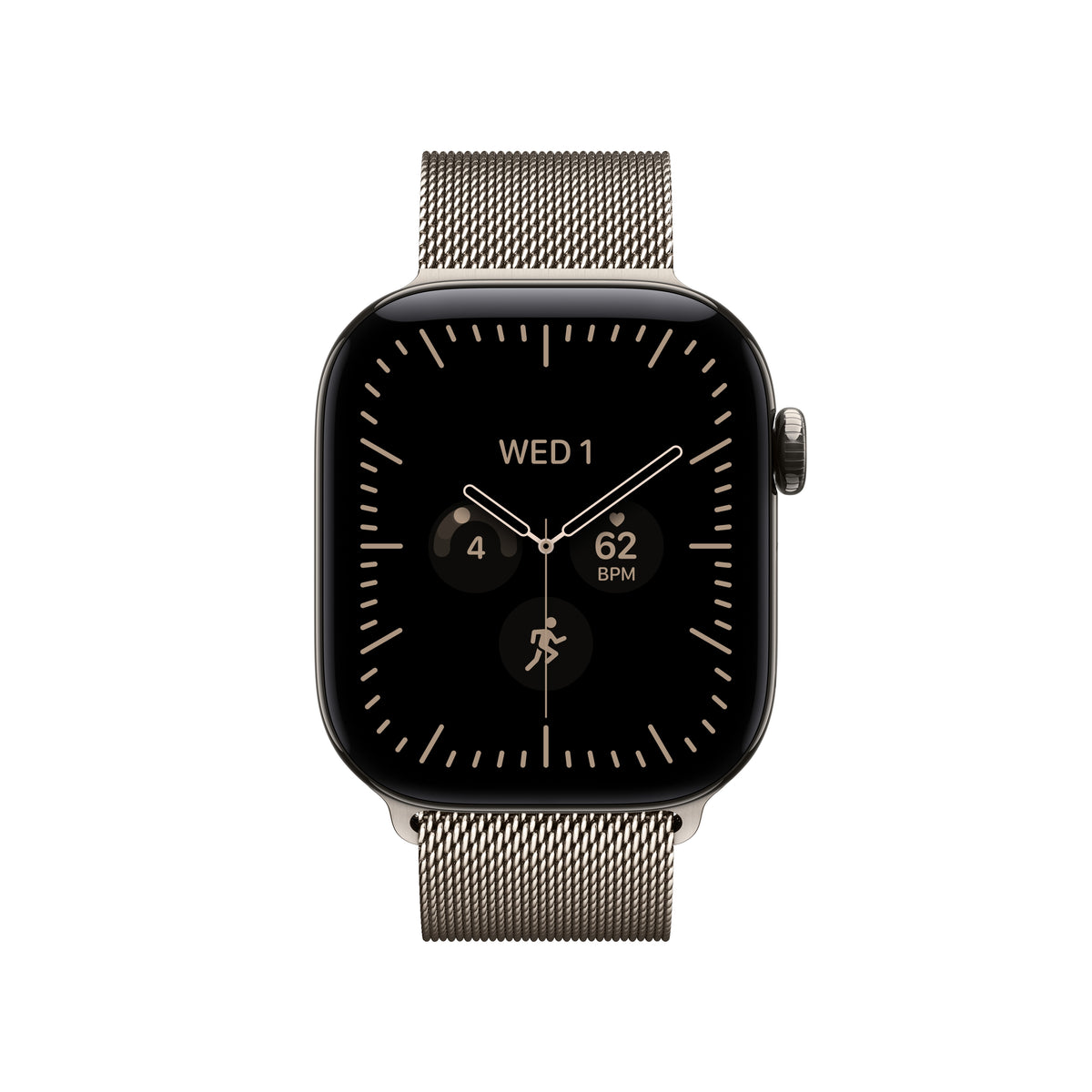 Apple Watch Series 12 GPS + Cellular 42mm Natural Titanium Case with Natural Milanese Loop - MJGH4LS/A (2026)