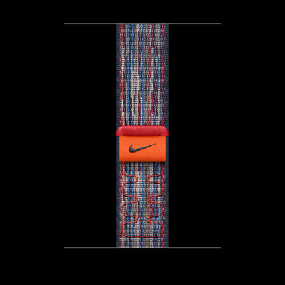 Apple 46mm Blue/Red Nike Sport Loop - MXU43AM/A (2024)