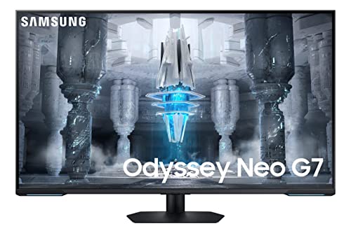 (Open Box) SAMSUNG LS43CG702NNXZA 43-Inch Odyssey Neo G7 Series 4K UHD Smart Gaming Monitor, 144Hz, 1ms, VESA Display HDR600, Quantum Matrix Technology, AMD FreeSync Premium Pro, 2023