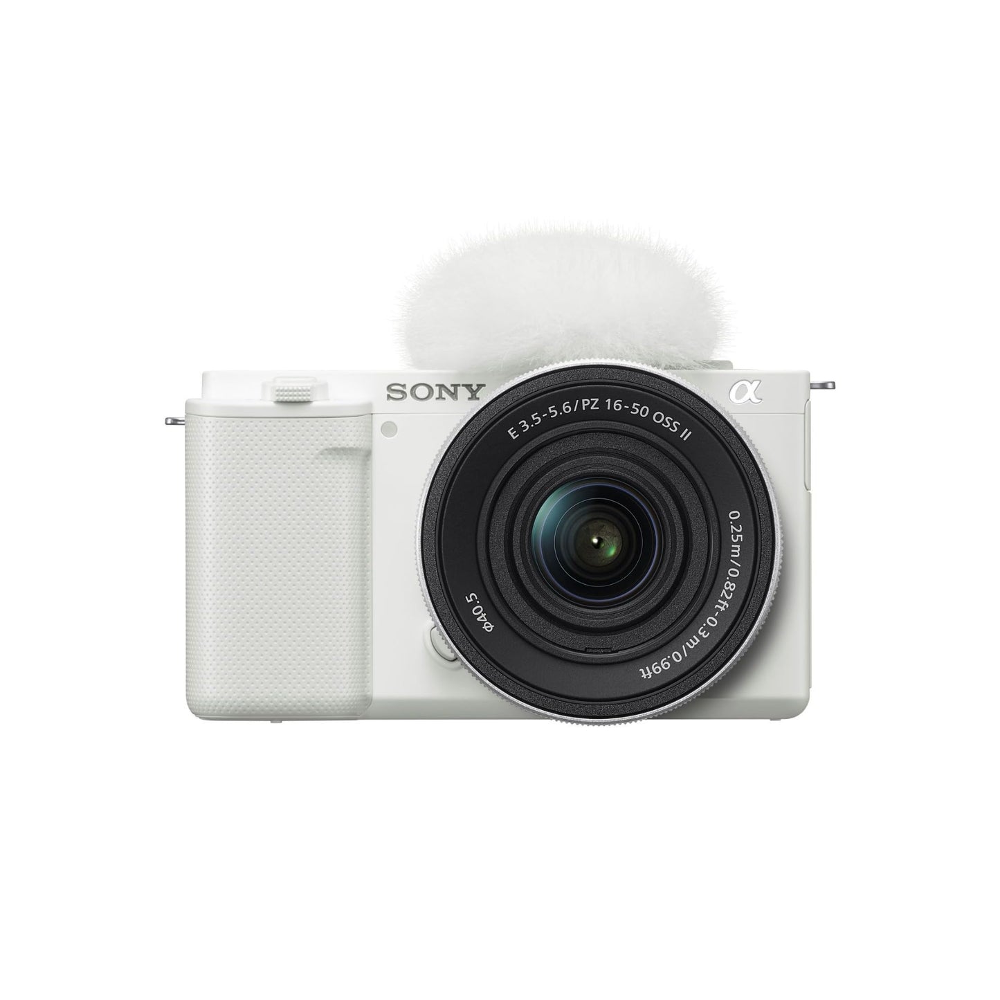 Sony ZV-E10 Mirrorless Camera with E PZ 16-50mm F3.5-5.6 OSS II Lens (White) - ZVE10KW