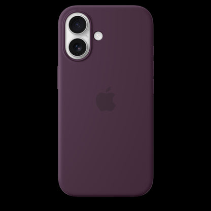 Apple iPhone 16 Silicone Case with MagSafe - Plum - MYY43ZM/A (2024)