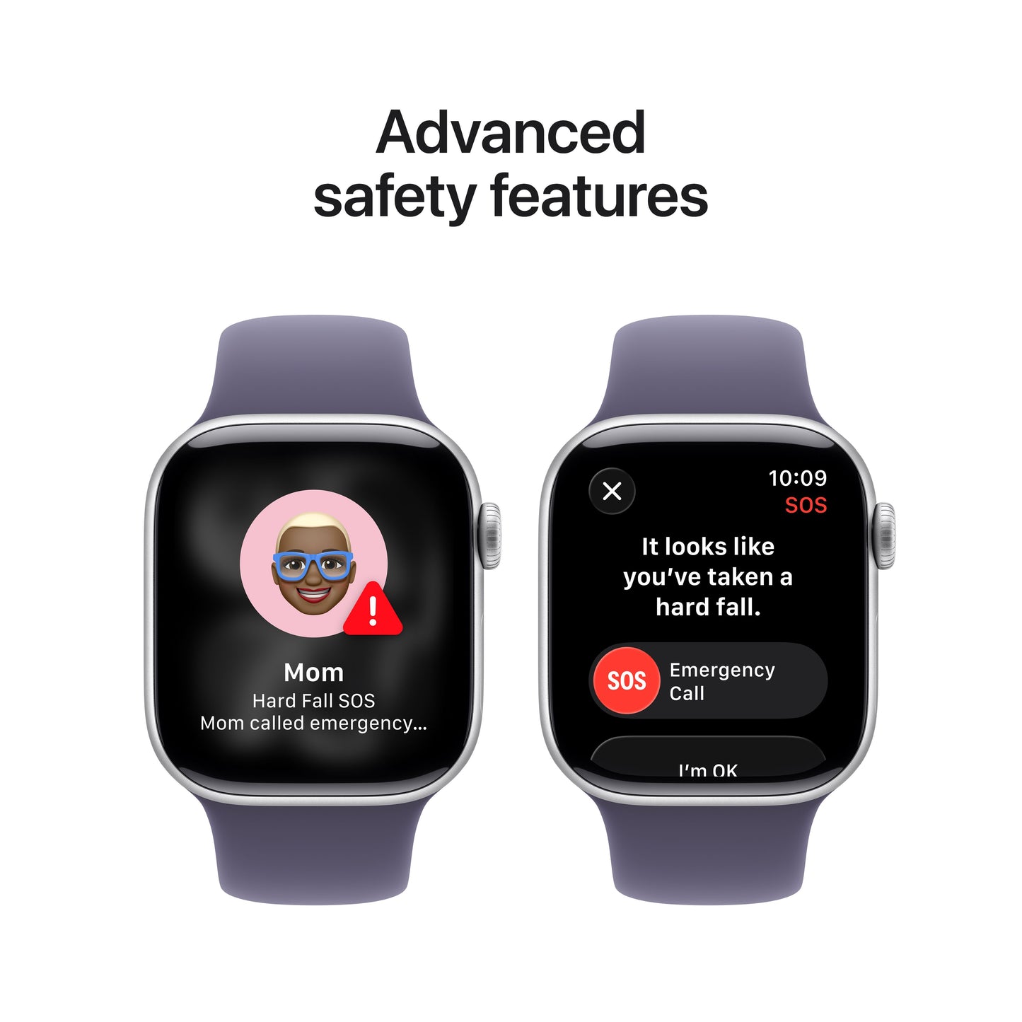(Open Box) Apple Watch Series 11 GPS 42mm Silver Aluminum Case with Purple Fog Sport Band - S/M - MEU64LW/A - (Fall 2025)