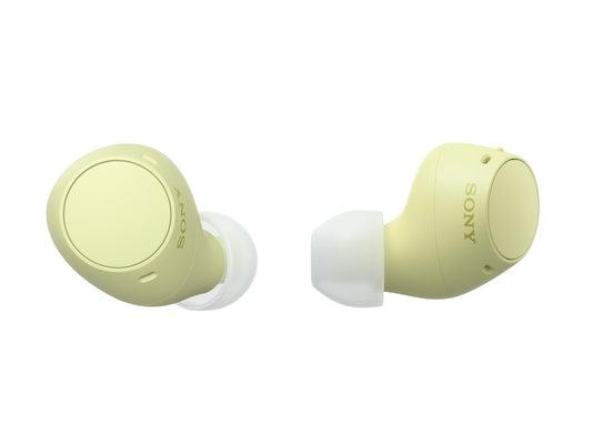 Sony WF-C510 Wireless in-Ear Bluetooth Earbud Headphones with up to 22-Hour Battery, IPX4 Water Resistance, Butter Yellow