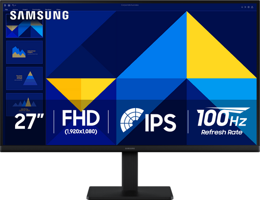 (Open Box) Samsung 27" S3 (S30GD) IPS LED FHD 100Hz Monitor (HDMI, D-sub) - Black - LS27D300GANXZA