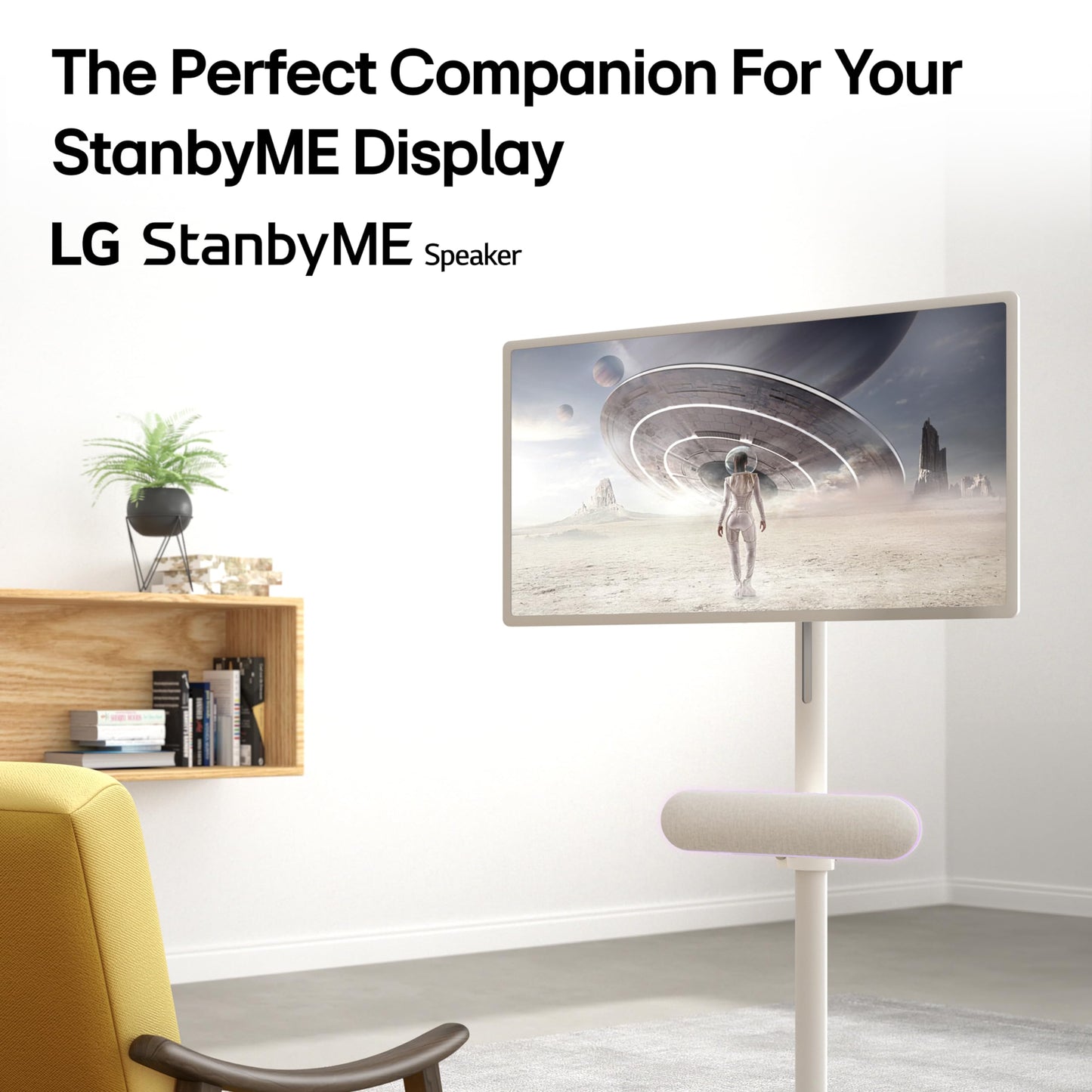 LG 27-in StanbyMe 1080p Portable Touchscreen Computer Monitor 27ART10AKPL, Calming Beige