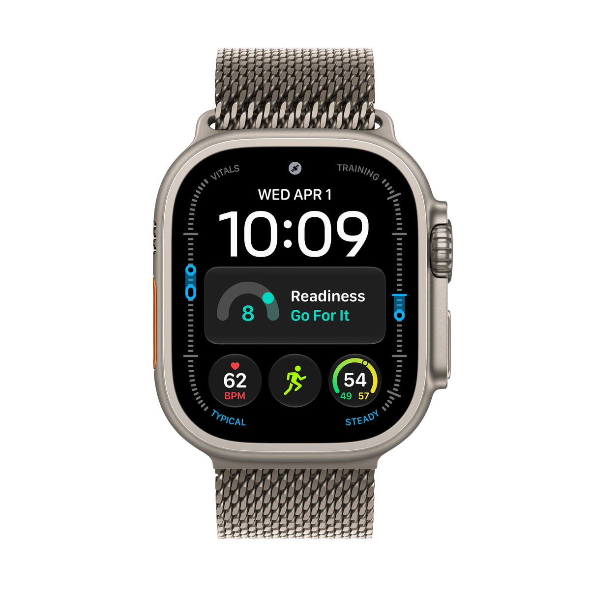 Apple Watch Ultra 4 GPS + Cellular 49mm Natural Titanium Case with Natural Titanium Milanese Loop - S - MJA84LS/A (2026)