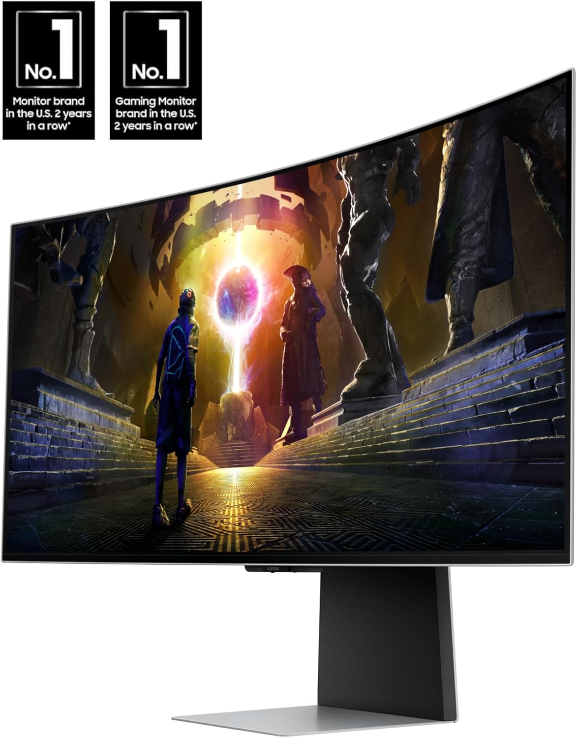 (Open Box) Samsung 34-in Odyssey G85SD QD-OLED Ultra WQHD Curved Gaming Monitor, 175Hz, 0.03ms - LS34DG856SNXZA (2024)